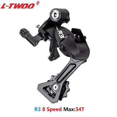 Переключатель задний L-TWOO R3 RD-R5008-M, 8 скоростей, на адаптер (петух), средняя, 37T  1RD2080000